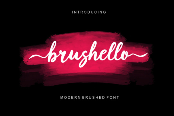 Brushello: A Textured Brush Font for Modern Designers