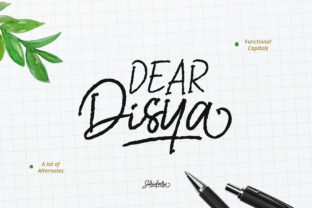 Dear Disya: A Handwritten Font with Elegance and Readability