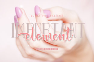 Important Element: The Elegant, Timeless Font for Every Creative Project