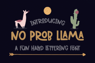 No Prob Llama: Playful Font for Creative Projects