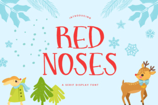 Red Noses: A Whimsical Holiday Font